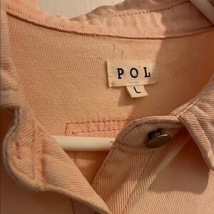 POL Light Peach Collared Shirt